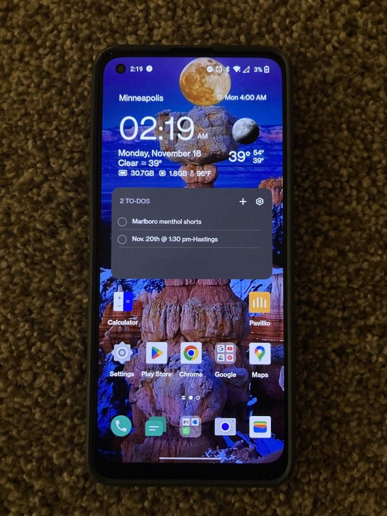 UNLOCKED Nord One Plus N20 5G 8gb Ram/128gb Storage
