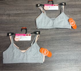 New! Girls Seamless 2-pack Bralette