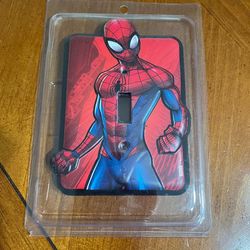 Spider-Man Light Switch Cover Plate – Metal – New