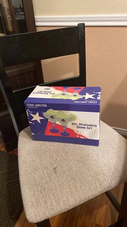 New in box lone Star collection 2piece margarita drink set