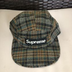 Supreme Og Plaid Camp Hat Adjustable 