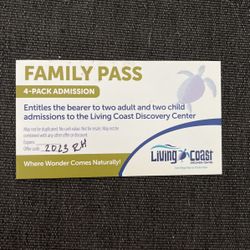 Family Pass Up To $62 Value