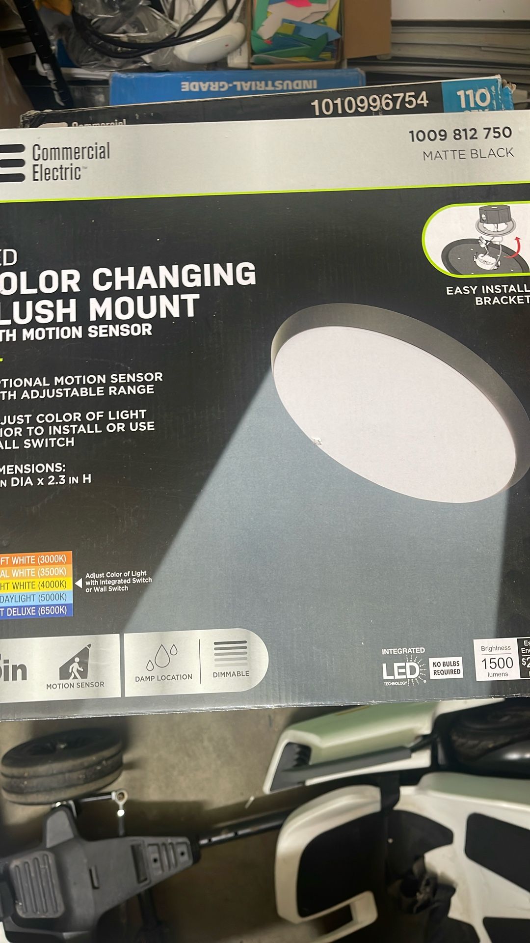 Led Color Changing Flesh Mount With Sensor