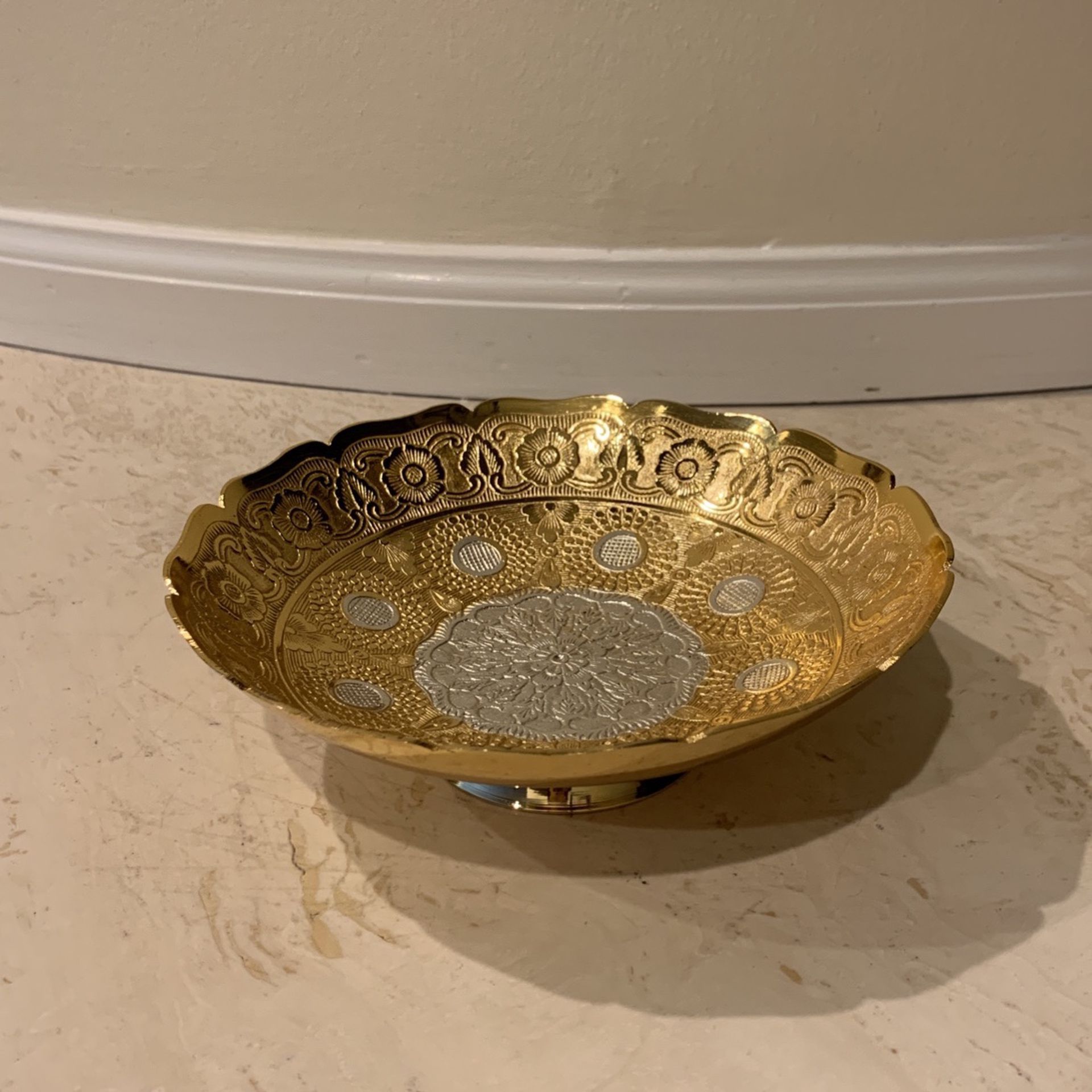 Golden Decorative Bowl