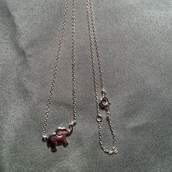 Sterling Silver Necklace - Elephant
