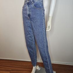 Levi's High Loose Taper Classic Blue Women's Jeans Cotton/Lyocell Size 25 