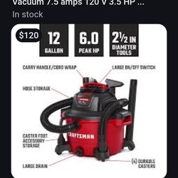 Craftsman  6 Gal Wet/Dry Vac