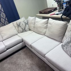 White Sectional 