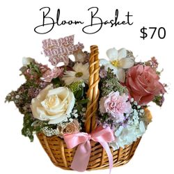 Bloom Basket Floral Arrangement For Mothers Day 
