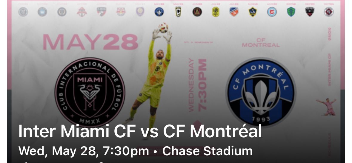 Inter Miami Game Tonight May 28 2025 @7:30