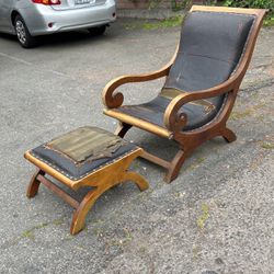 Chair And Ottoman From Tahiti