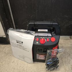 Free Jump Starter 1500A Peak Air Compressor Power Bank Charger with LED Light & DC Outlet