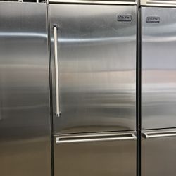 Viking 36”Wide Built In Bottom Freezer 5Series Refrigerator In Stainless Steel 