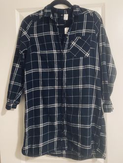 H&M Divided Flannel Shirt Dress