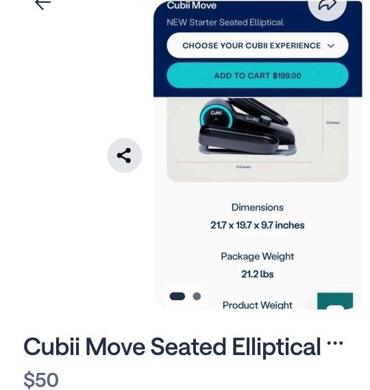 Cubii Under-Desk Elliptical Stepper