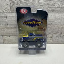 ACME Trading Company GOODYEAR Blue ‘1970 Chevrolet K - 10 • Die Cast Metal • Made in China Scale 1:64