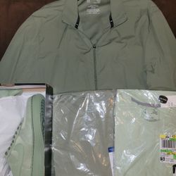 New Men's Airforce 1  Sz 10.5, Xerxion Large Jacket & 2 Shirts Med & Larg