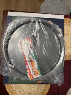 RavisingRidge Pizza Pan - 14 Inch Nonstick Pizza Pan for Oven with Widen Handles for Cooking, Baking, and Grilling