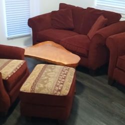 4pc Allen White Living Room Furniture 