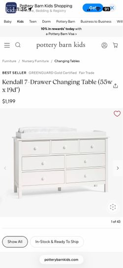 Kendall Baby Dresser from Pottery Barn