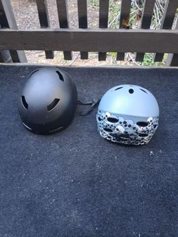 Pair of Helmets Bike Skateboard Giro Mongoose
