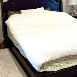 Cal King Bed Frame with Matching Nightstands, Dresser