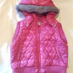 Girl's Vest With Hood Faux Fur *Christmas Gift*