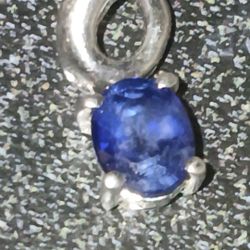14k Saphire Pendant