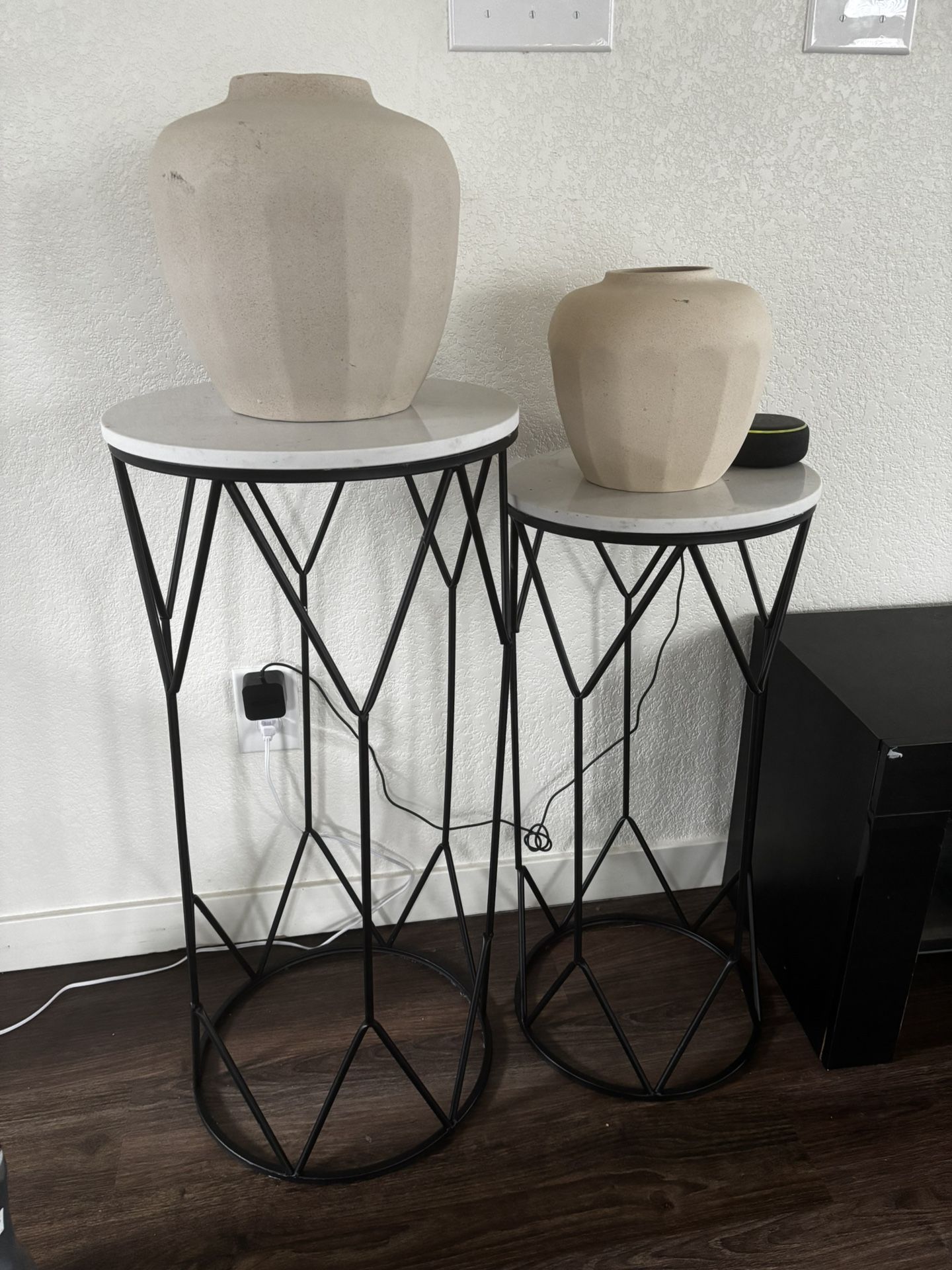 Modern Home Decor Set – Mirror, TV Stand, Tables, Vases & Pillows