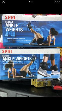 New Sealed Box 5 lb pair of ankle weights 5 lb each ankle develop legs, calves and speed, also available AW’s come in 2.5 & 5, 10 lbs