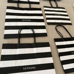 Assorted Sephora bags all are new 