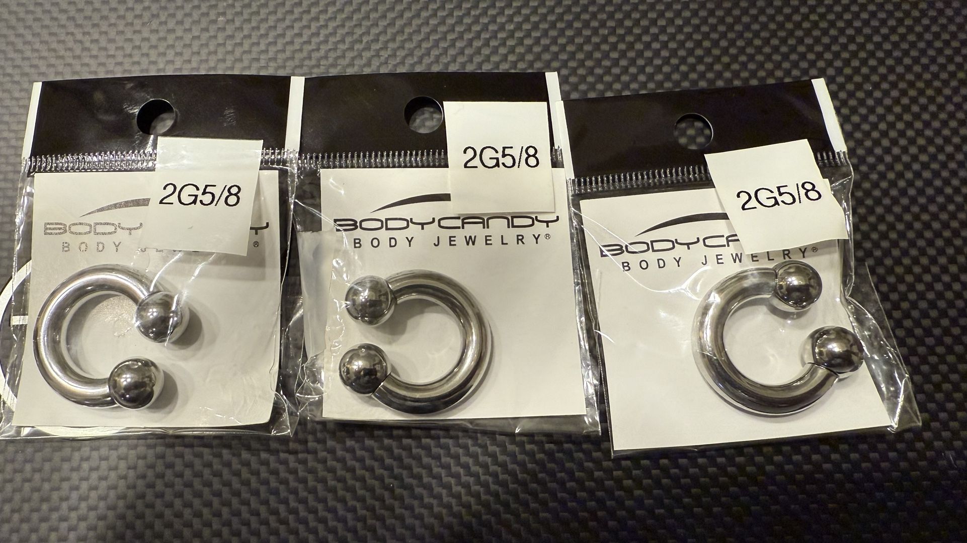 Surgical Steel Circular Barbell 2g 5/8 Three Pieces