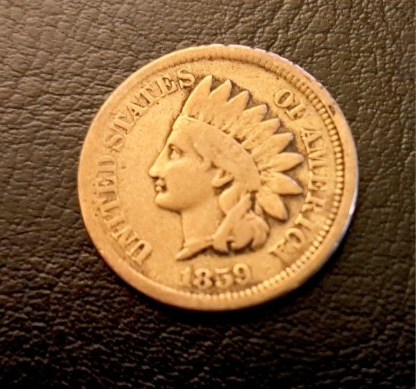 1859 Indian Head Cent - VF Grade - First Year Mintage - Rare