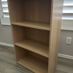 24.5” X 11.5” X 40.5” Tan Brown Pressed Particle Board Wood Bookshelf Bookcase Home Storage Organization