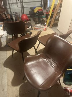 5 Brown Chairs