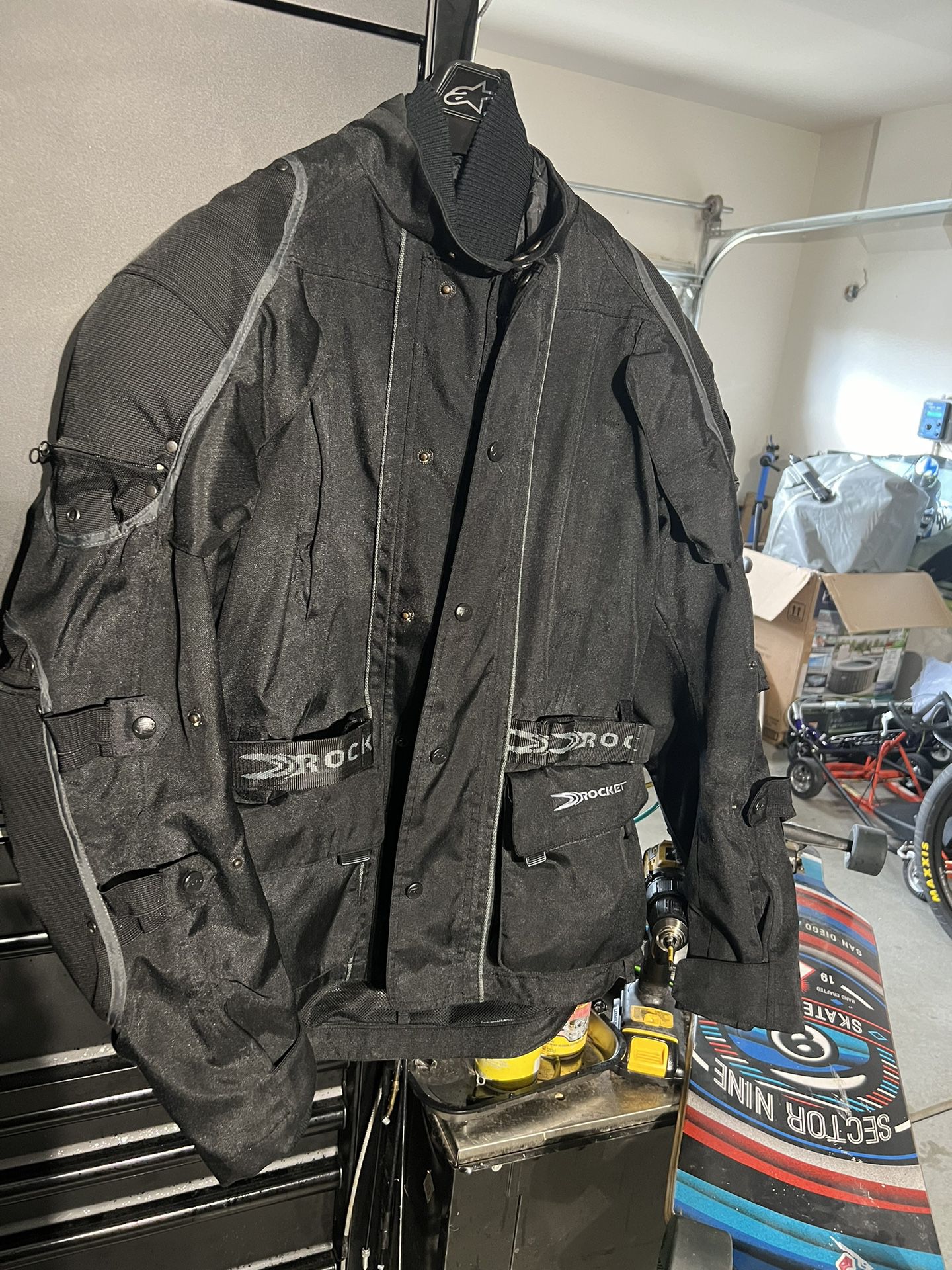 LG Joe Rocket Motorcycle Jacket With Winter Liner 