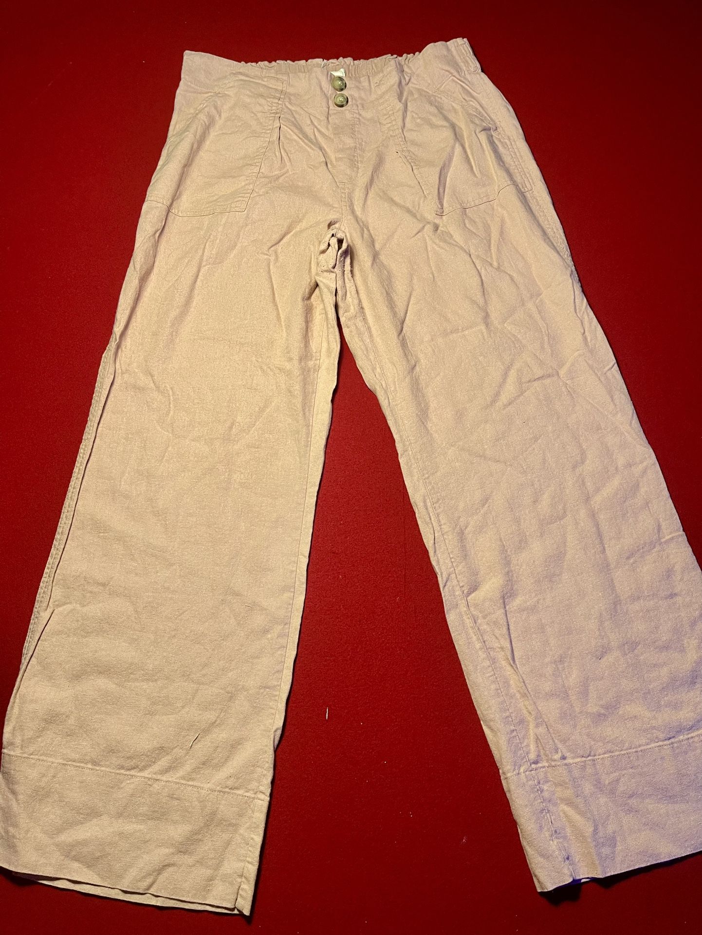 Mason Bell Dusty Pink Wide Leg Pants