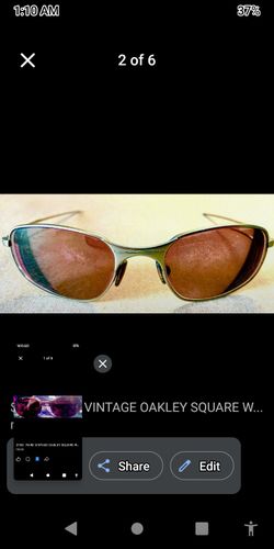 RARE VINTAGE OAKLEY SQUARE WIRE GEN 1 SUNGLASSES - Matte Gold Frame Great Shape!
(1(contact info removed))