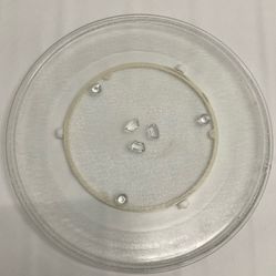 Replacement Microwave Glass Turntable Plate with Rotating Ring