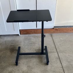 Mobile Laptop Table, Adjustable 