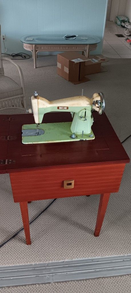 Antique Riccard Sewing Machine