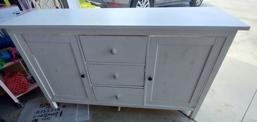 Beautiful white cabinet that needs TLC