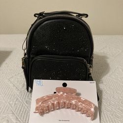 Ladies, Backpack, And Hair Clip 