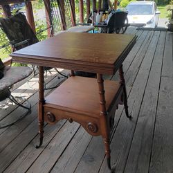 Antique Lamp Or End Table 