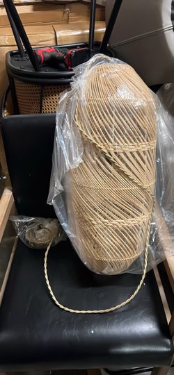Woven Rattan Pendant Light Shade