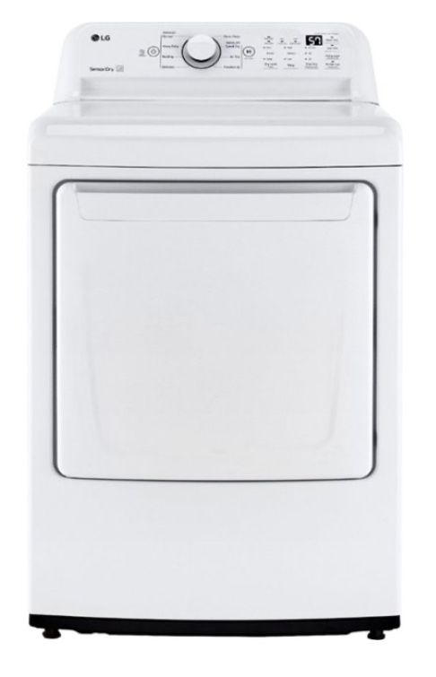 LG - 7.3 Cu. Ft. Gas Dryer with Sensor Dry - White