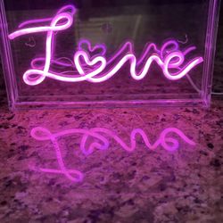 2 Neon Cute Signs 