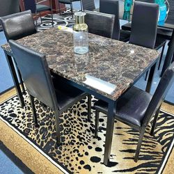 Marble design dining table