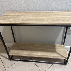 Modern Wood & Metal Console Table/Entryway Table – Like New