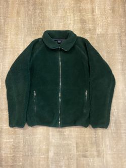 John Galt Brandy Melville Oversized Sherpa Teddy Green Zip Up Collared Jacket